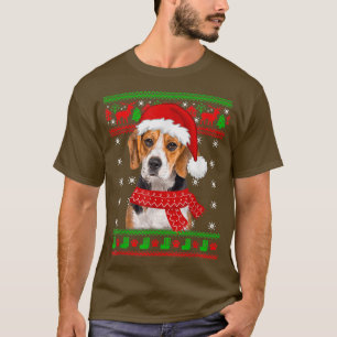 T-shirt Doux moche Beagle de Noël Puppy Pajama Jeu de Noël