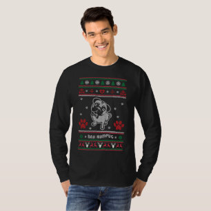 T-shirt Doux moche Carlin de Noël chien