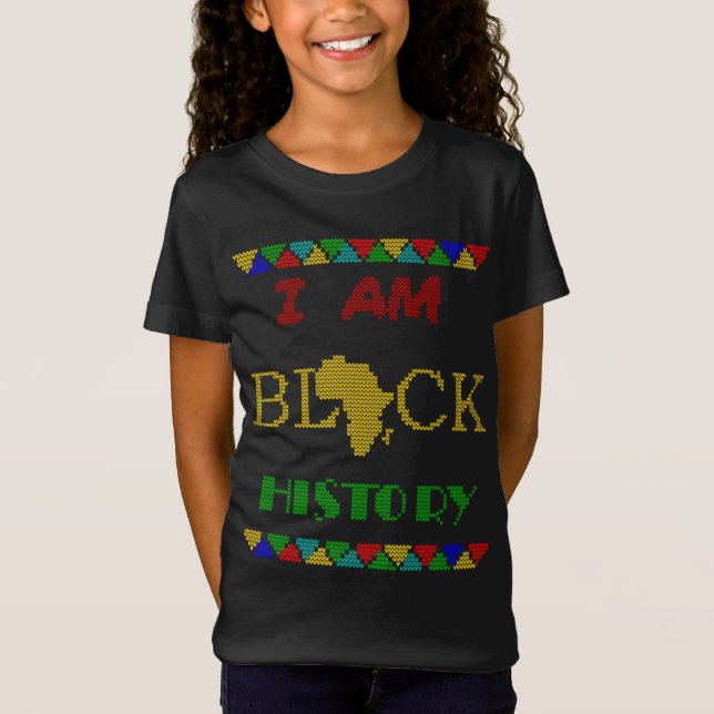 T-Shirt Doux moche Je Suis Noir Histoire Africain Black Pr (Devant)