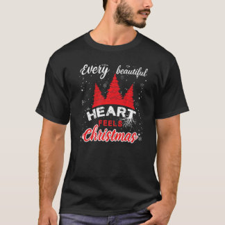 T-shirt Doux moche. Noël Père Noël Reindeder Snowman Gin