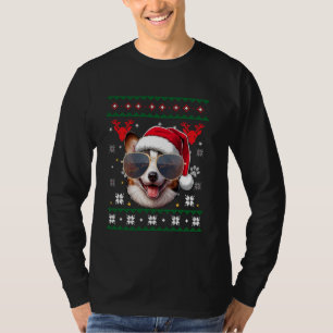 T-shirt Doux moche X mas Père Noël Cardigan Welsh Corgi Ch