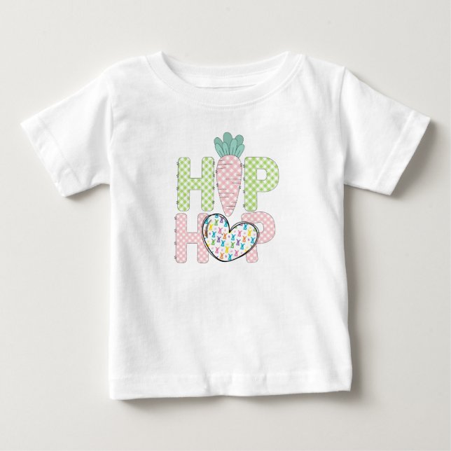 T-shirt doux pastel Hip Hop pour bébé pour le 1er  (Devant)