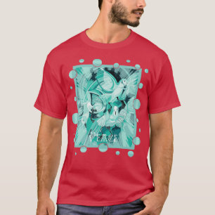 T-shirt Dove Avec Texte De Paix Celtique Dans Les Tons Aqu