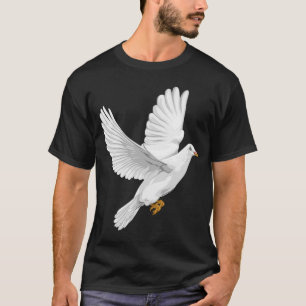 T-shirt Dove Of Peace White Pigeon Hand Drawn Artwork Grap