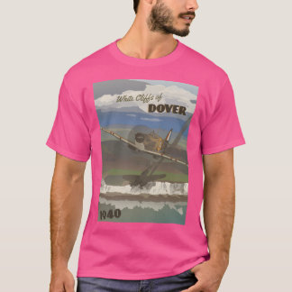 T-shirt Dover Cliffs 1940 Battle Of Britain Affiche de voy