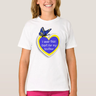 T-shirt DOWN SYNDROME AVEZ ceci à porter pour mon frère