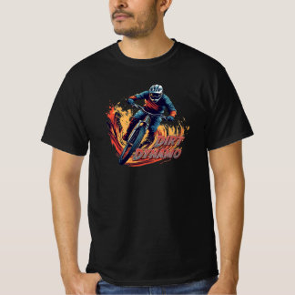 T-shirt Downhill Graphic and Text