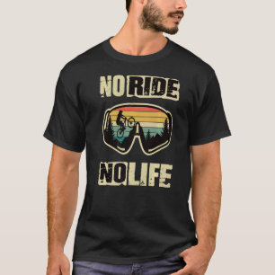 T-shirt Downhill Mountainbike No Ride No Life Fahrrad 2