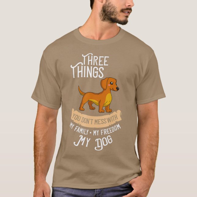T-shirt Doxie Dachshund Chien Chien Chien Chien Chien Chie (Devant)