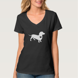 T-shirt Doxie Dachshund Chien race maman maman mignonne Wi