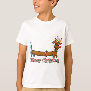 T-shirt Doxie-Joyeux-Noël