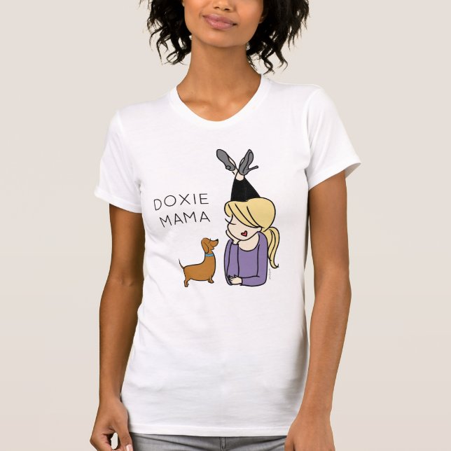 T-shirt Doxie Mama personnalisé (Devant)