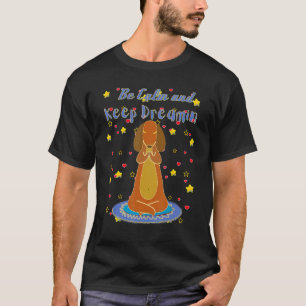 T-SHIRT DOXIE MIGNON CHIEN SAUCISSE DRÔLE YOGA SÉANCE DE