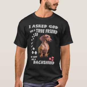 T-shirt Doxie Puppy Wiener Weenie Chien Maman Papa Miniatu