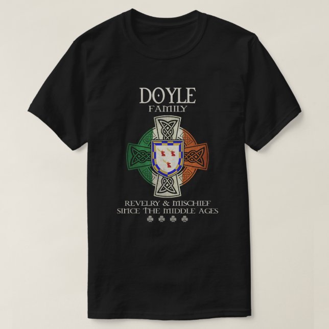 T-shirt Doyle Family Ireland Doyle nom de famille (Design devant)