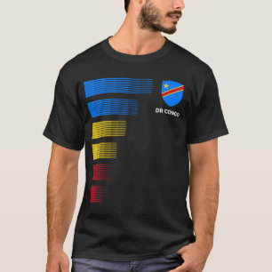 T-shirt DR Congo Flag Emblem Patriotic Congolese National