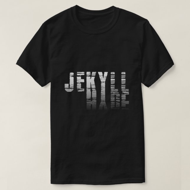 T-shirt Dr Jekyll M. Hyde Cool Graphic Text Design Hallowe (Design devant)