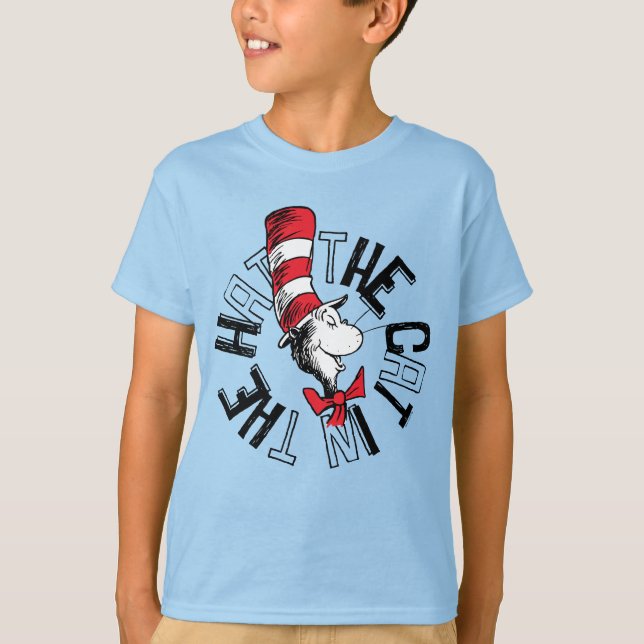 T-shirt Dr Seuss | Chat dans l'art rond Casquette (Devant)