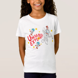 T-Shirt Dr Seuss   Chat dans l'Explorateur d'univers Casqu