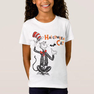T-Shirt Dr Seuss   Chat d'Halloween en Casquette