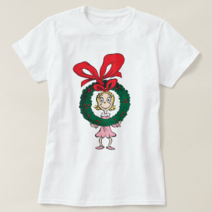 T-shirt Dr Seuss   Cindy-Lou Who - Wreath
