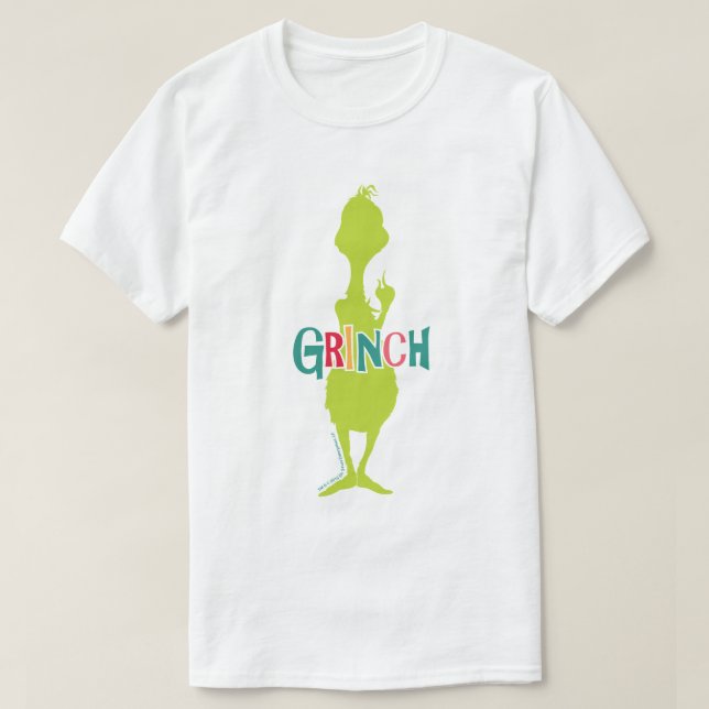 T-shirt Dr Seuss | Grinch - Silhouette verte (Design devant)