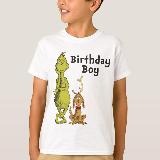 T-shirt Dr Seuss | Grinch Winter Birday (Devant)