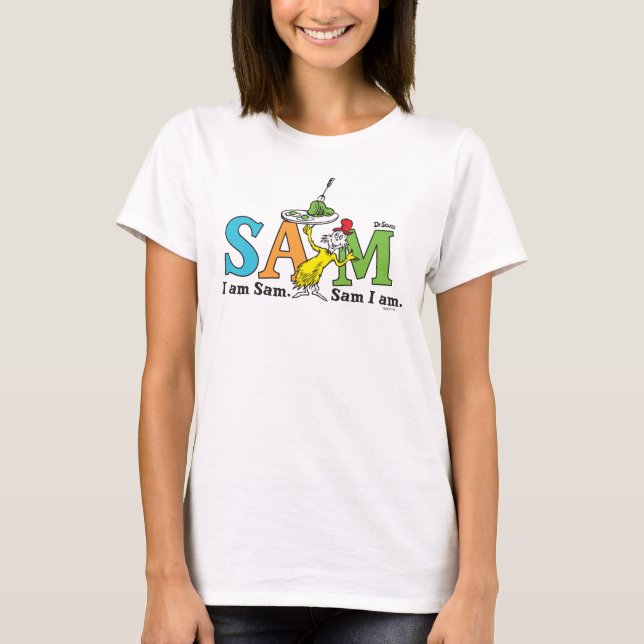 T-shirt Dr Seuss| Je Suis Sam. Je Suis Sam. (Devant)