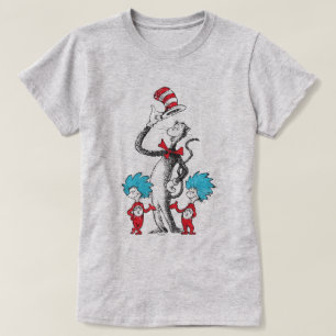 T-shirt Dr. Seuss Le Chat dans le Chapeau, Chose Un et C