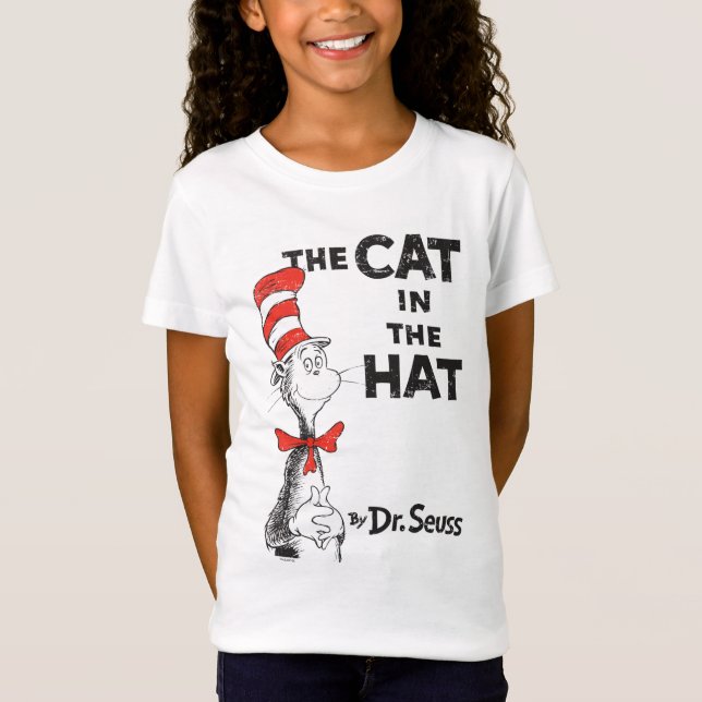 T-Shirt Dr Seuss | Le chat dans le livre Casquette (Devant)