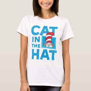 T-shirt Dr Seuss   Le chat dans le logo Casquette - Vintag