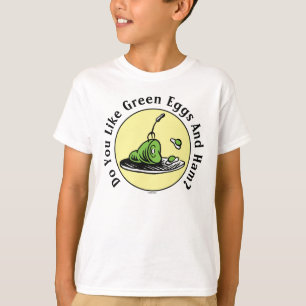 T-shirt Dr Seuss   Oeufs verts et icône de jambon