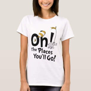 T-shirt Dr Seuss   Oh, les endroits où vous irez ! Retro