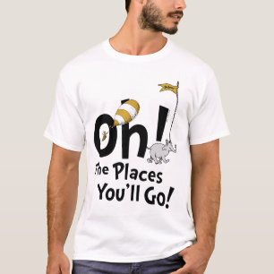 T-shirt Dr. Seuss Oh, les endroits que vous irez ! Rétro