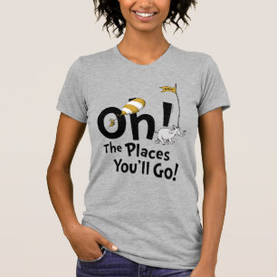 T-shirt Dr. Seuss   Oh, The Places You'll Go! Rétro