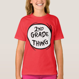 T-shirt Dr Seuss Thing One Thing Two - 2nd Grade Thing