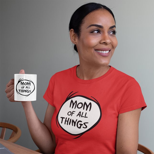 T-shirt Dr. Seuss Thing One Thing Two - Maman of all Thing (Créateur téléchargé)