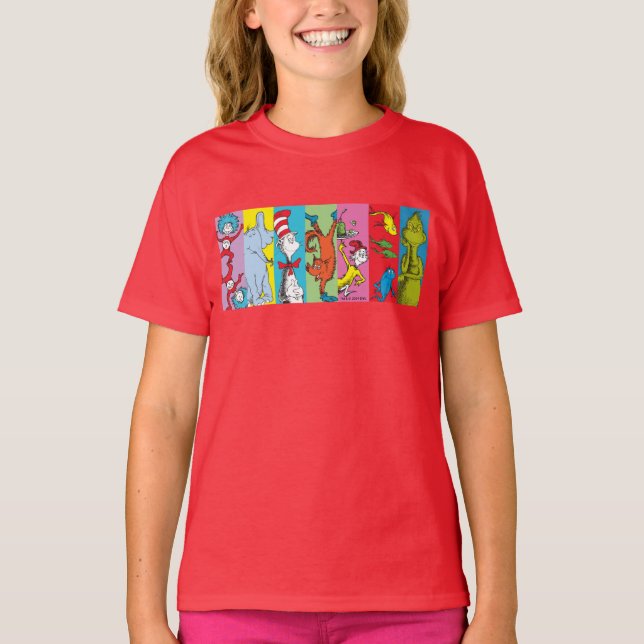 T-shirt Dr Seuss | Tranche de caractères (Devant)