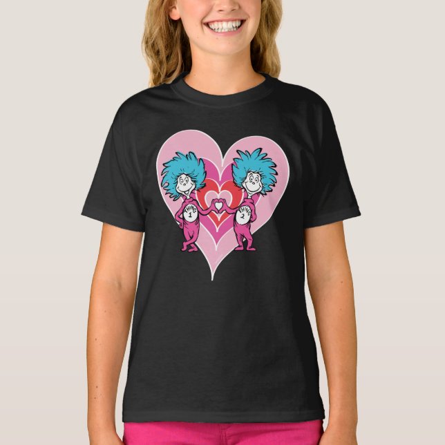 T-shirt Dr. Seuss Valentine | Chose 1 Chose 2 (Devant)