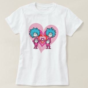 T-shirt Dr. Seuss Valentine   Chose une chose deux