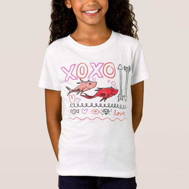 T-Shirt Dr Seuss Valentine| Conception XOXO (Devant)