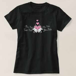 T-shirt Dr Seuss Valentine  Un poisson deux poissons