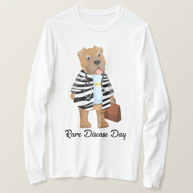 T-shirt Dr Sharpie Zebra Manteau Maladie rare Tee à manche (Design devant)