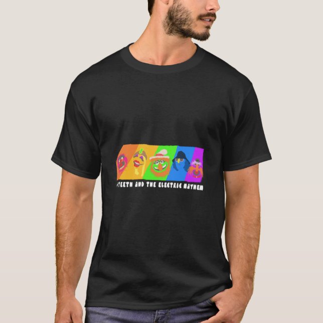 T-shirt Dr Teeth et l'arc-en-ciel électrique Mayhem (La Mu (Devant)