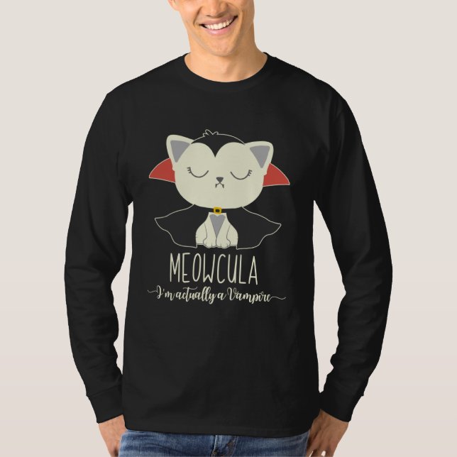 T-shirt Dracula Cat Halloween Vampire Cat Meowcula 2020 Ki (Devant)