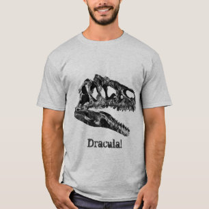 T-shirt Dracula ! Crâne de dinosaure d'Allosaurus