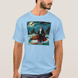 T-shirt dracula de surf halloween