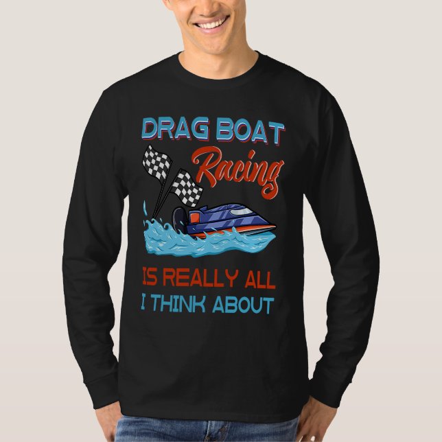 T-shirt Drag Boat Racing RC Model Boating Driver  3 (Devant)
