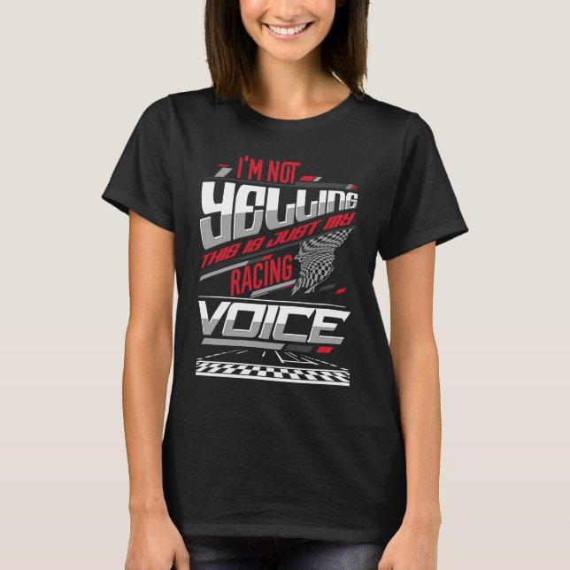 T-shirt Drag Racing Car Race car driver racer (Devant)