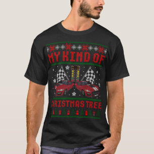T-shirt Drag Racing Christmas Tree' Race Car Ugl